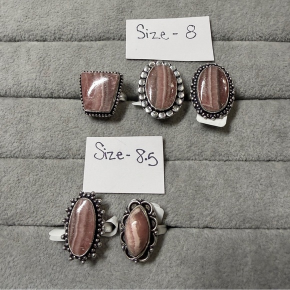 Pink Rhodochrosite Ring - Picture 3 of 4